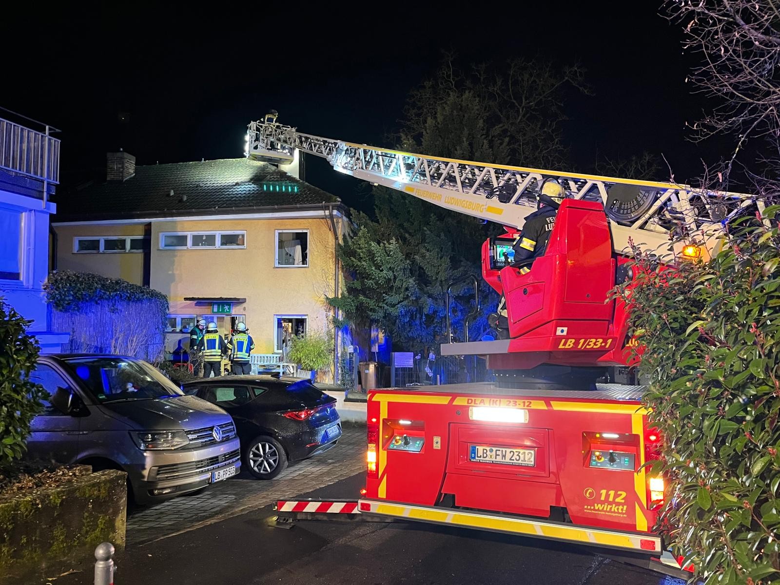 Brandeinsatz im Stadtteil Hoheneck Brandeinsatz