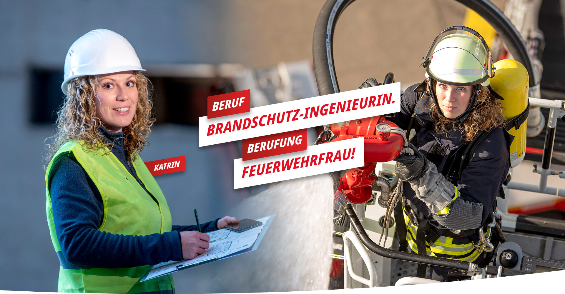 Katrin mehr zu Katrin - Beruf Brandschutz-Ingenieurin, Berufung Feuerwehrfrau