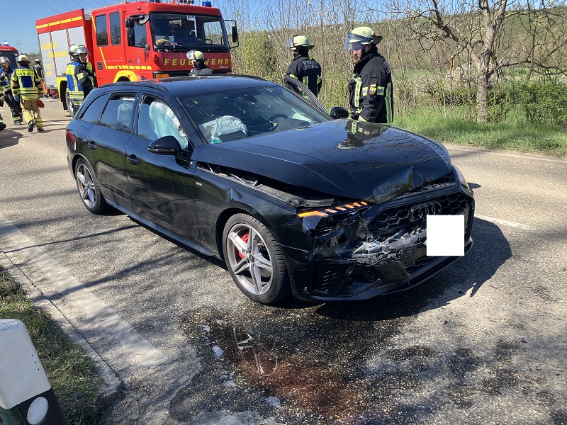 Fahrzeug nach einem Unfall