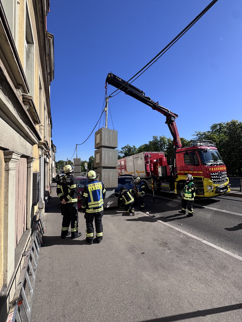 Ladekran der Feuerwehr 