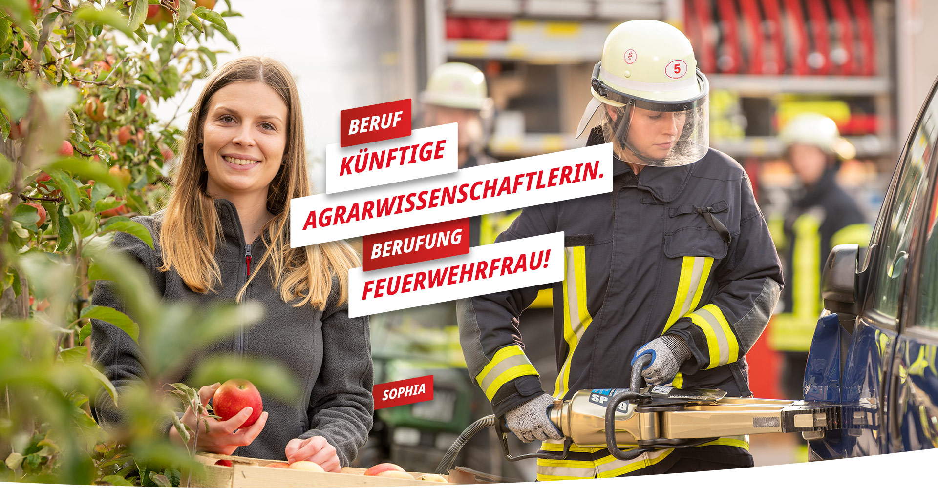 Sophia mehr zu Sophia - Beruf künftige Agrarwissenschaftlerin, Berufung Feuerwehrfrau